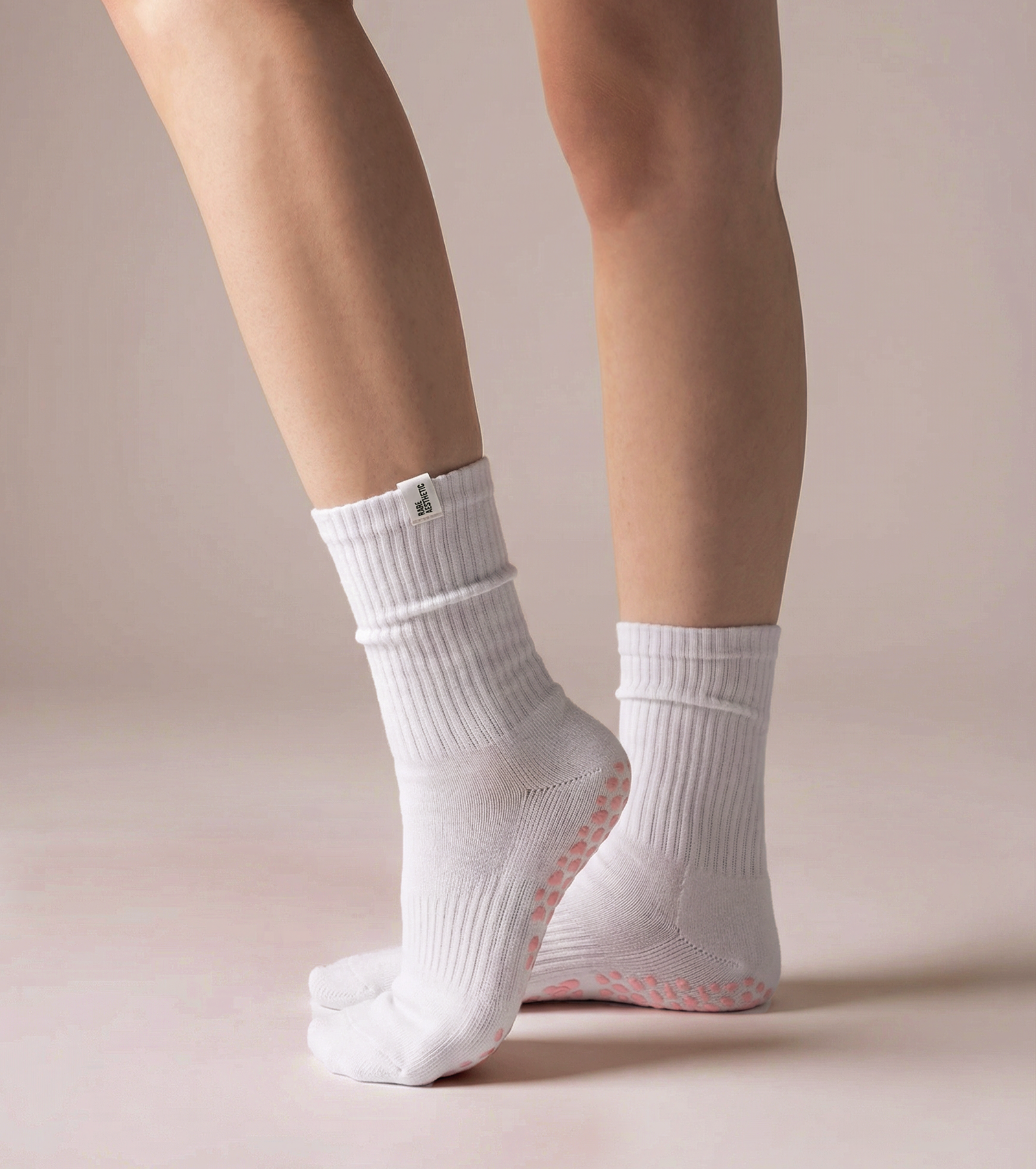Blush — Double Grip Pilates Socks