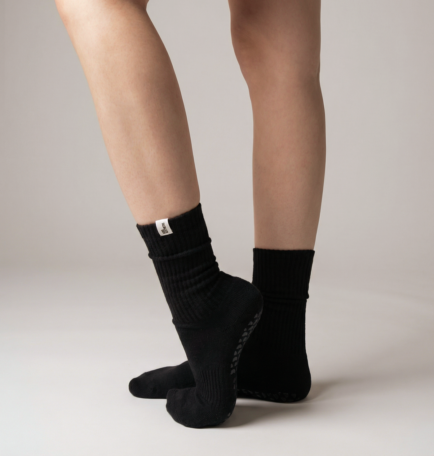Noir — Double Grip Pilates Socks